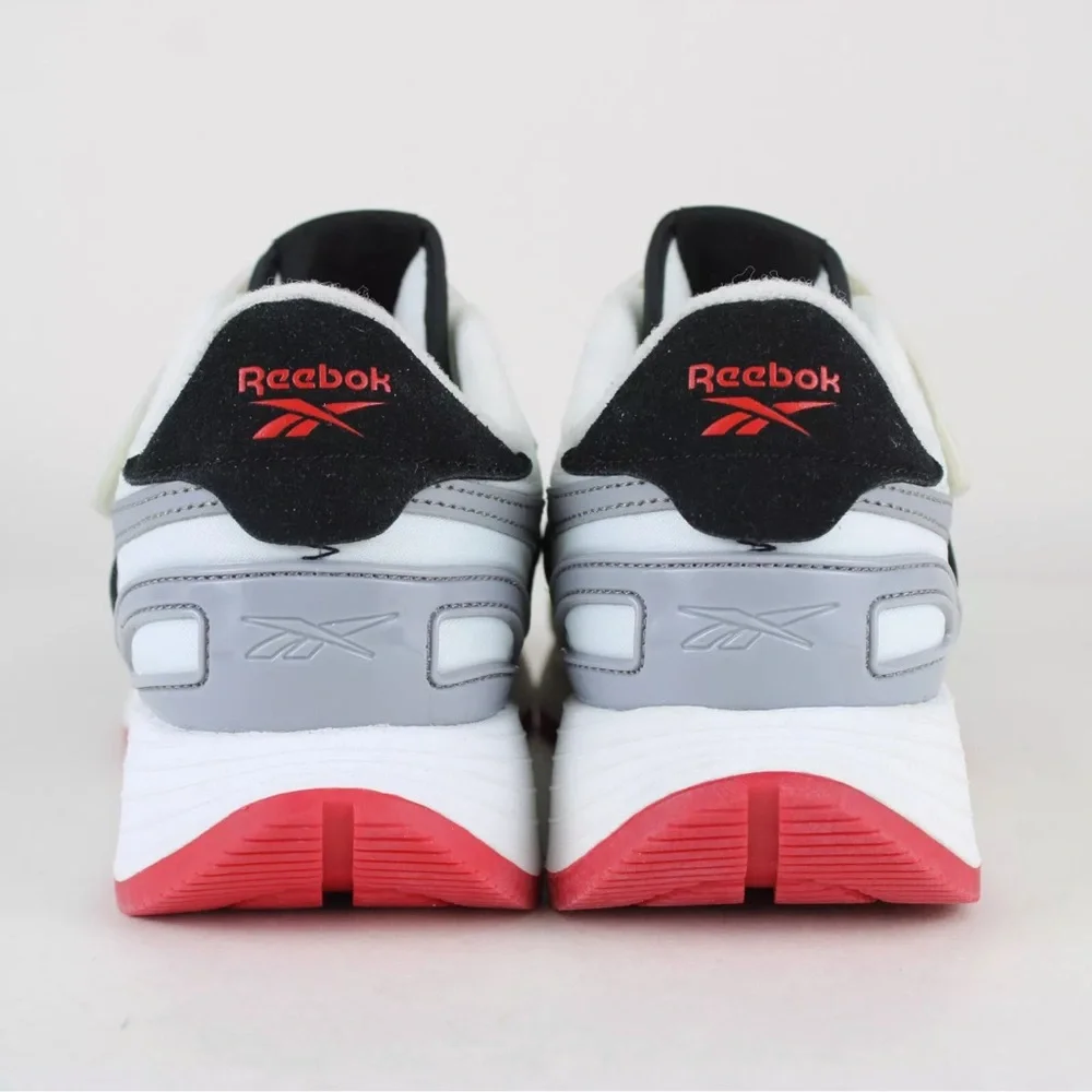 NEW Reebok Kids' Classic Nylon Athletic Low Top Shoes White Grey Red